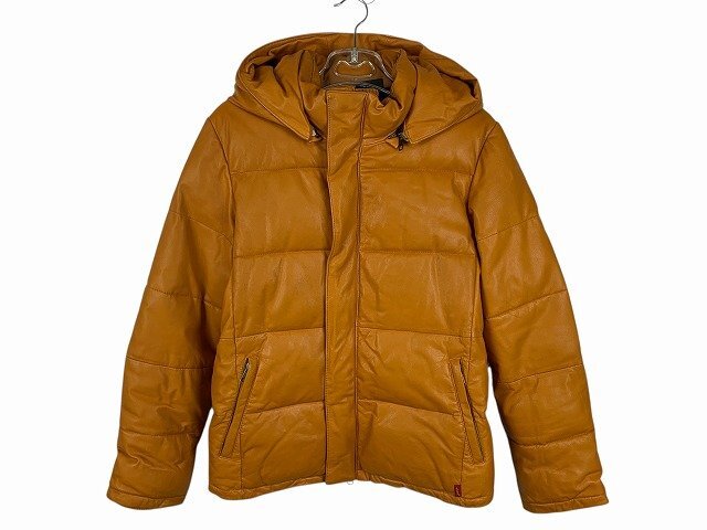 glamb / グラム モズライトダウンジャケット Mosritedown JKT ゴートレザー シンサレート 中綿 メンズ サイズ : 2 アウター キャメル拍卖