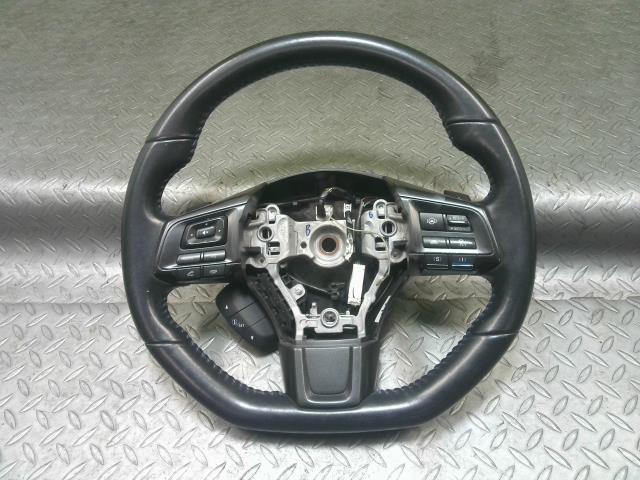 スバル(SUBARU)※同梱不可※レヴォーグ VM4 ステアリングホイール 品番 64312VA050VH 動作OK 純正 レザー拍卖