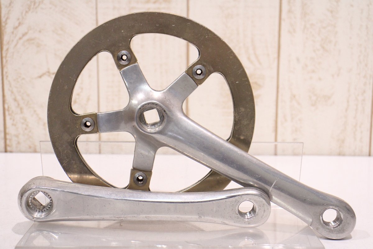 ヴィンテージパーツ●Sugino スギノ XD 170mm 42T シングルクランクセット BCD:110/74mm チェーンリングガード付属拍卖