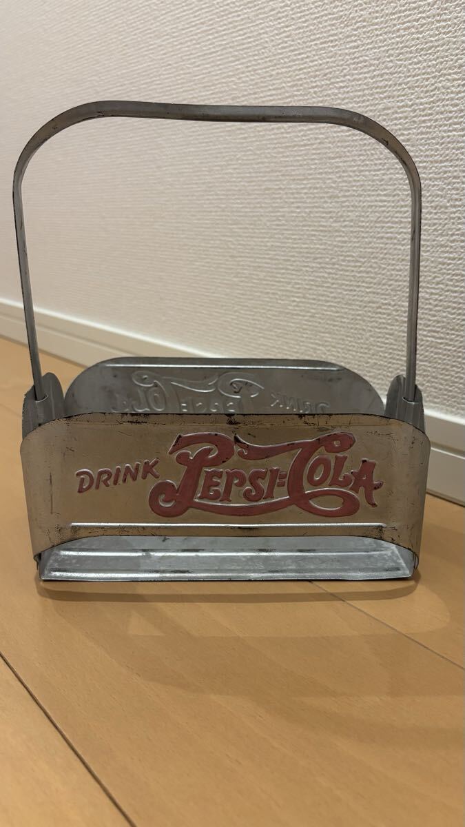 レア Vintage PEPSI-COLA BottleHolder Basket ビンテージ ペプシ コーラ ボトルホルダー スパイス バスケット キャンプ USA camp outdoor拍卖