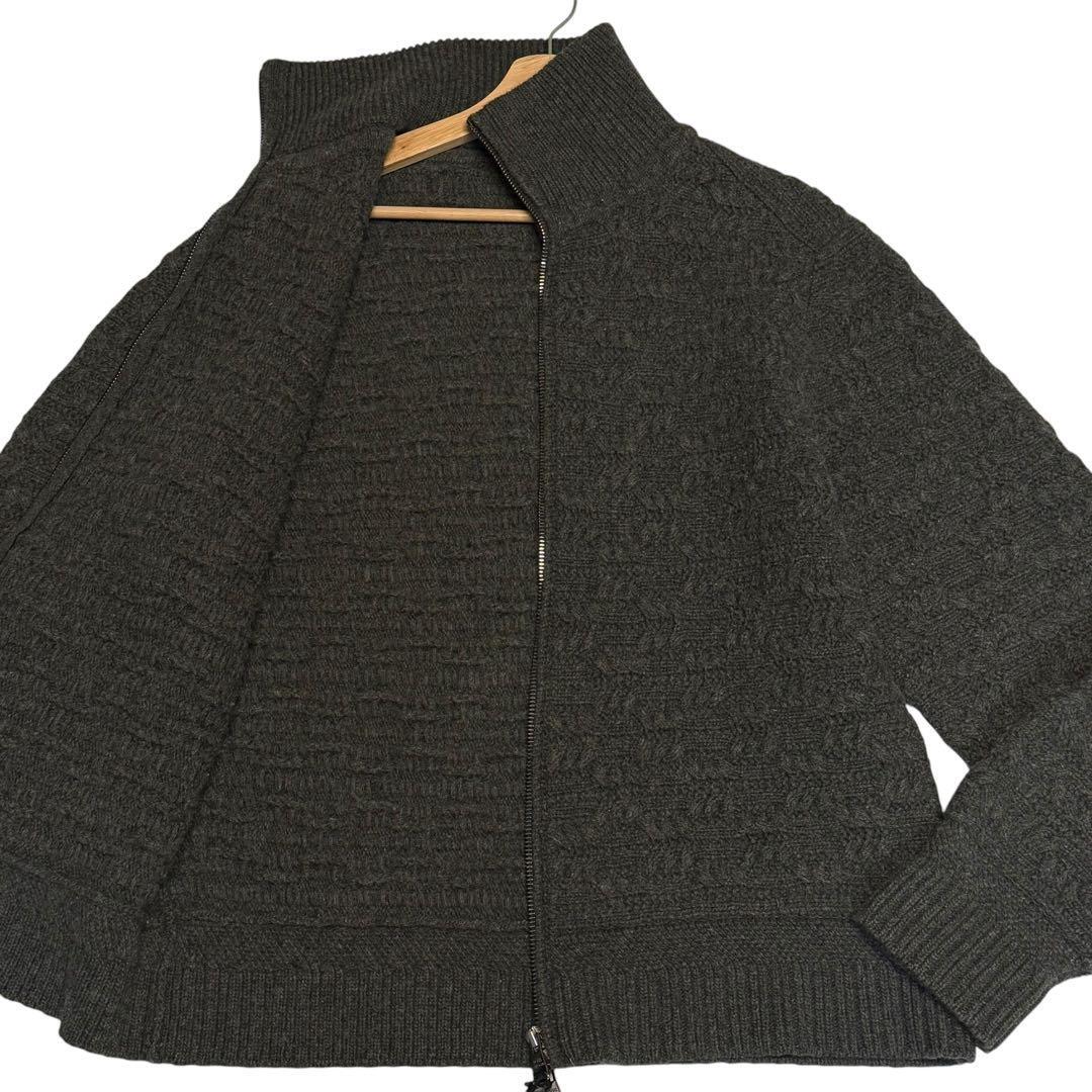 【極美品/カシミヤ/XL】LOUIS VUITTON ルイヴィトン ドライバーズニット カーディガン ブルゾン ウール カシミア ストレッチ グレー系拍卖