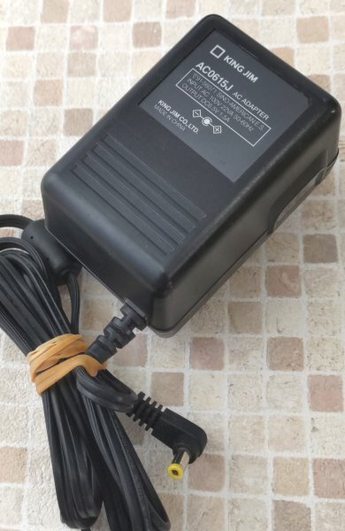 キングジム ACアダプター AC0615J 【 KING JIM 6.5V 1.5A】 テプラ PRO 動作OK拍卖