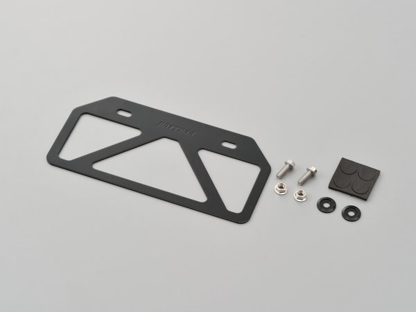 デイトナ 軽量ナンバープレートスタビライザー原付用山型/ブラック (99658)拍卖