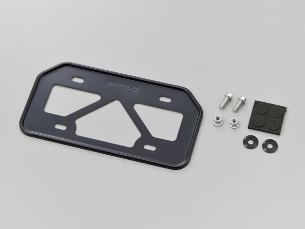 デイトナ 軽量ナンバープレートホルダー原付用山型/ブラック (17655)拍卖
