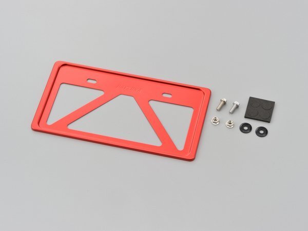 デイトナ 軽量ナンバープレートホルダー 126cc以上用/レッド (99664)拍卖