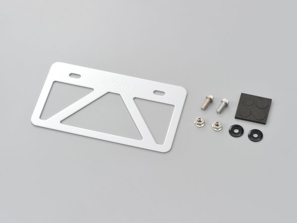 デイトナ 軽量ナンバープレートスタビライザー原付用角型/クリアー(シルバー) (99639)拍卖