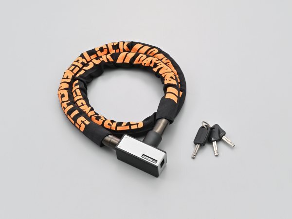 デイトナ ストロンガースチールリンクロック キーロックタイプ 1800mm/シルバー (97662)拍卖