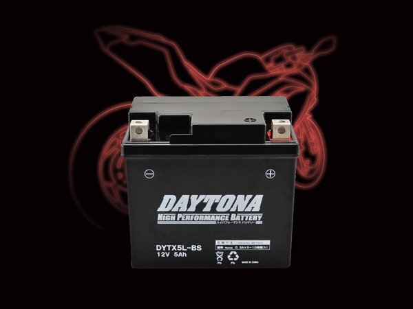 デイトナ ハイパフォーマンスバッテリー DYTX5L-BS (92877)拍卖