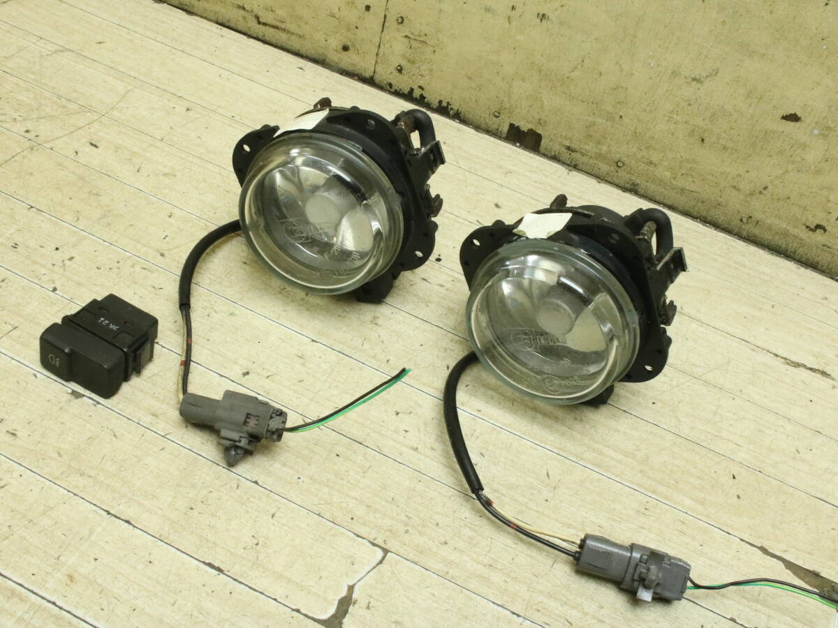 送料無料 ロードスター NB6C/NB8C 純正 後期 フォグランプ フォグライト スイッチ 付 円柱 タイプ シビエ CIBIE フォグ拍卖