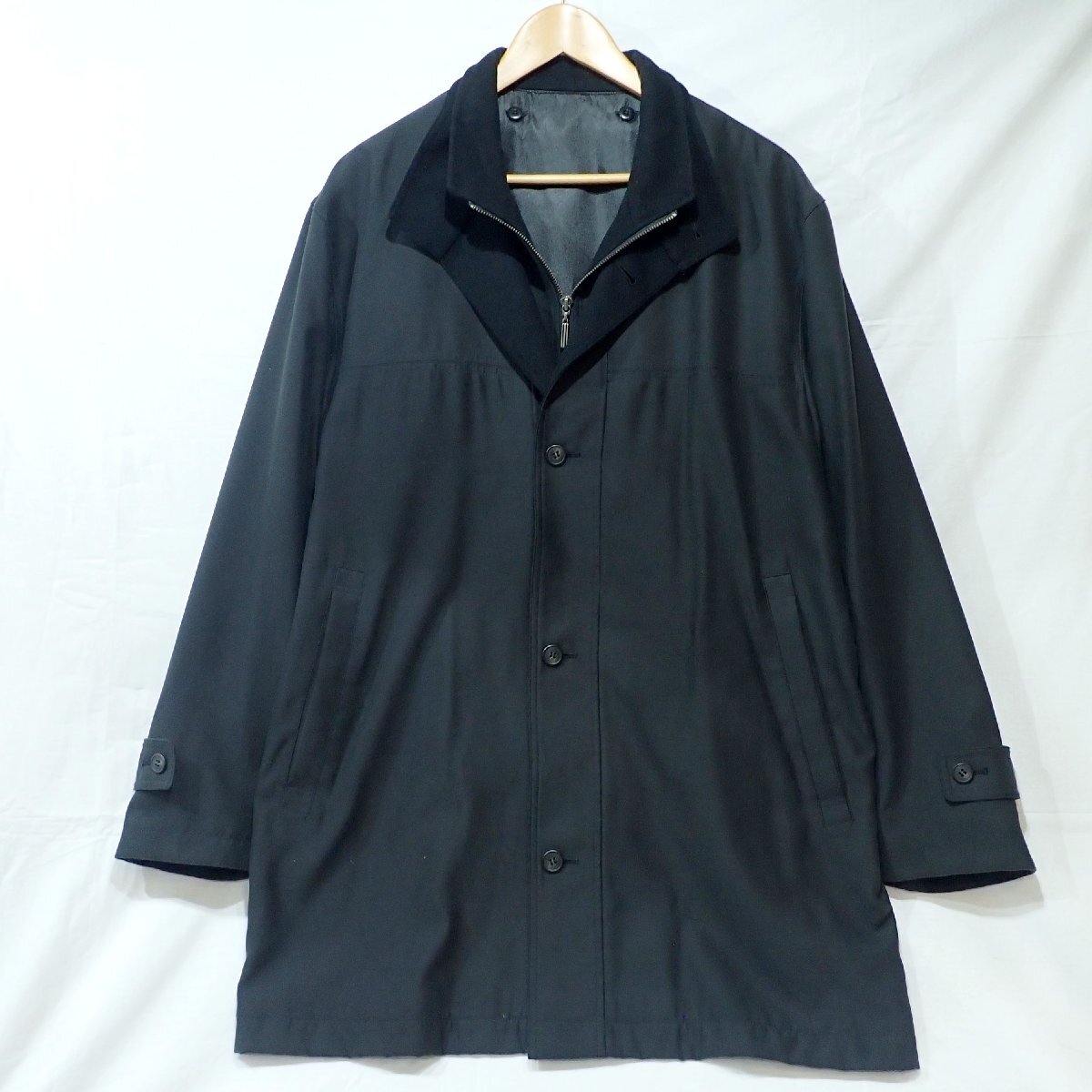 B610 美品 SUNNY JOKER カシミヤ混 ライナー付き コート サイズ表記:LL サニージョーカー メンズコート 服 古着拍卖