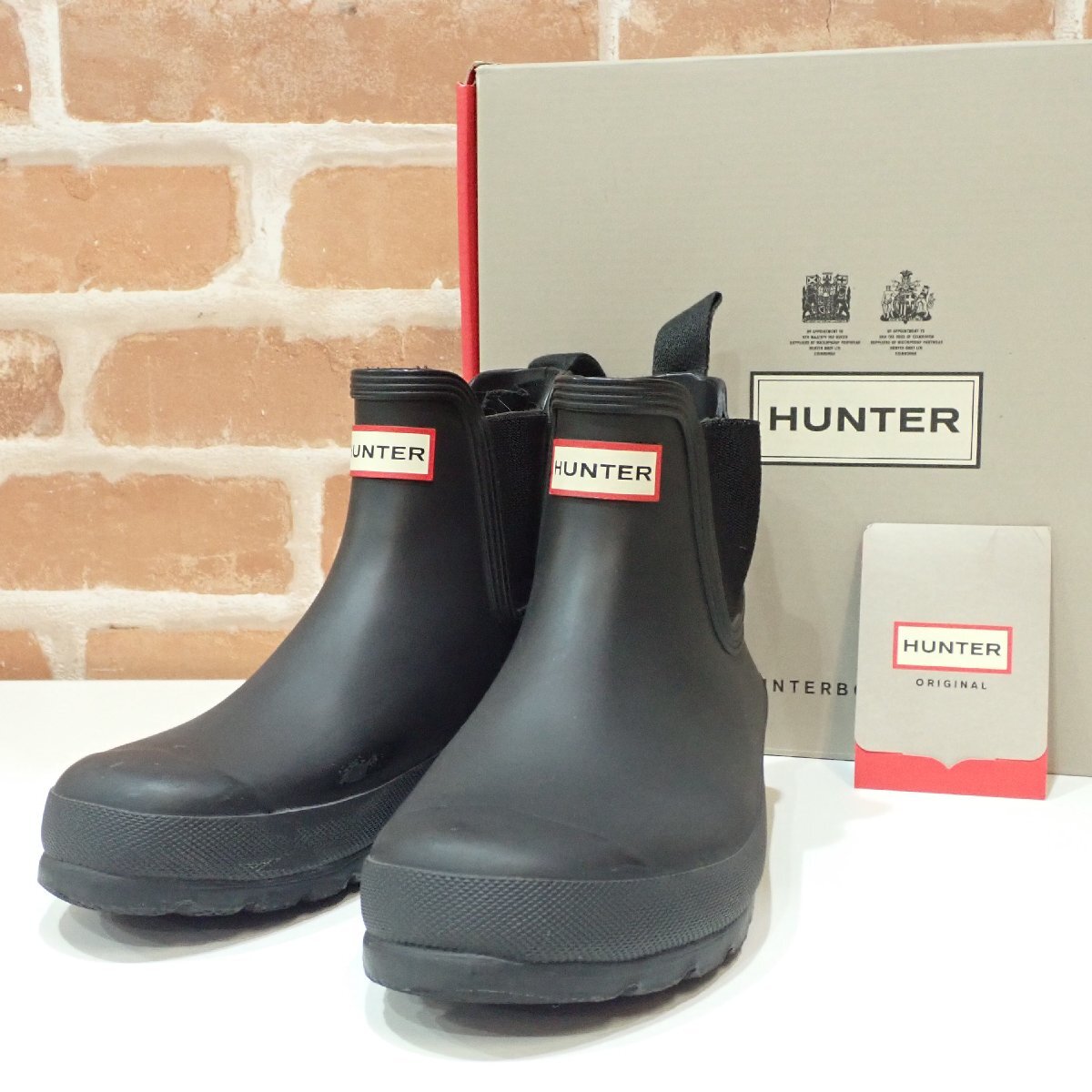 B644 HUNTER ハンター オリジナル チェルシーブーツ WFS2006RMA ブラック UK6 25cm相当 サイドゴア レインブーツ拍卖