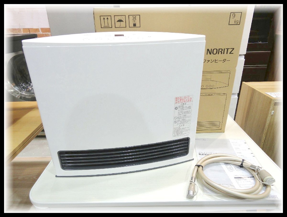 B660T NORITZ ノーリツ 3.85kw プロパン LPガス ガスファンヒーター GFH-4004S-W5 スノーホワイト 2017年製 2mガスコード付 11~15畳まで拍卖