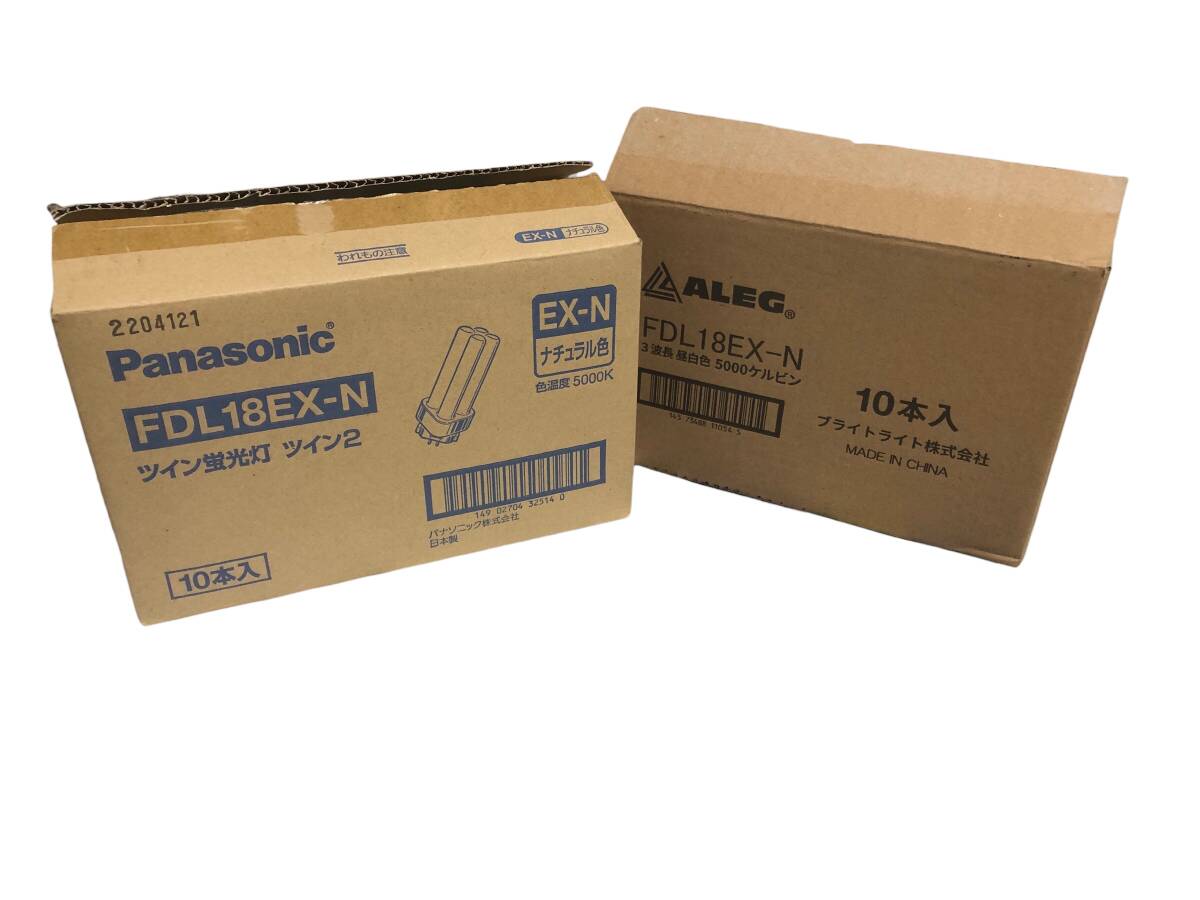 Panasonic/AREG FDL18EX-N ツイン蛍光灯 ツイン2 ナチュラル色 18W 廃盤 業務照明 補修・交換用 未使用19本セット拍卖