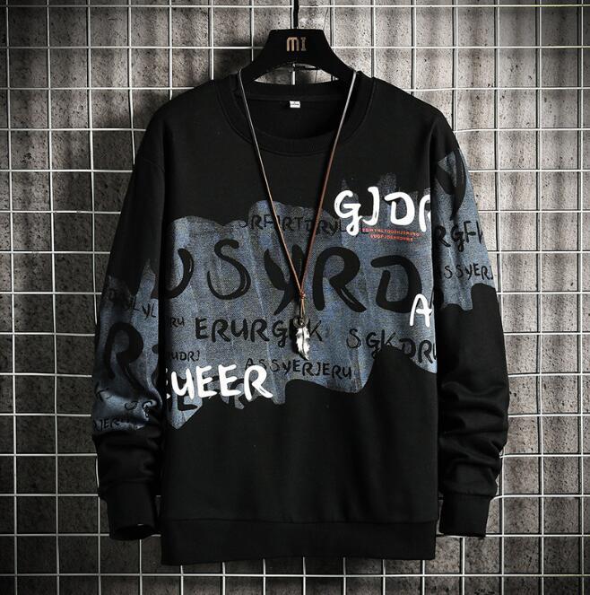 新入荷推薦メンズトレーナー メンズ トップス スウェット秋服 秋冬 秋物 クルーネック ファッション 秋 新作 ブラック XL拍卖