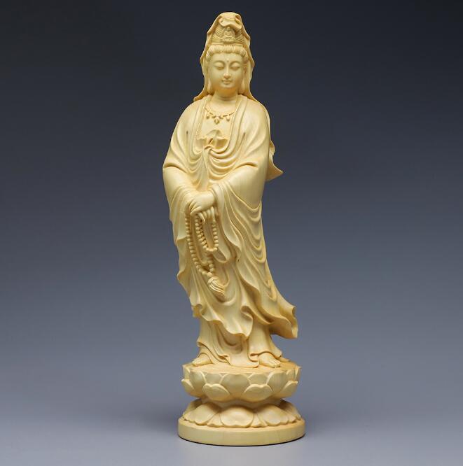 新入荷推薦新品上質 観音菩薩像 仏像 木彫 開運風水ッゲ 彫刻工芸品拍卖