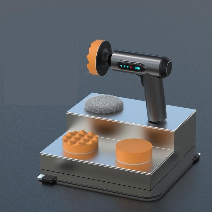 新入荷ミニ電動 ポリッシャー 車ー 75mm ポリッシャー コードレス 7.4V 2000mAh*2 充電式ポリッシャー USB 大直径 研磨 軽量 車用 初心者拍卖