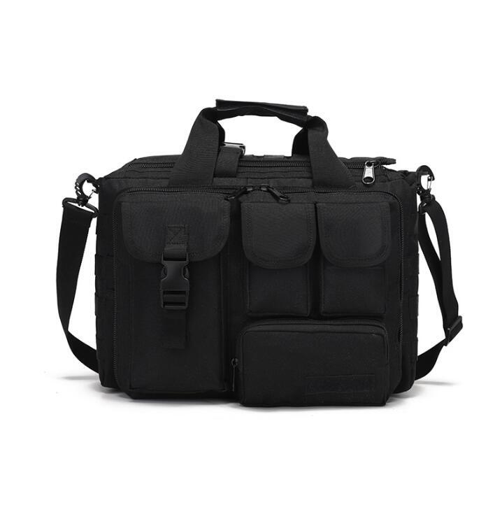 新入荷アウトドア用 超高品質 バックパック リュックサックミリタリー大容量 多機能防水 サバゲー 装備 キャンプ 野外登山黒 38×11×28cm拍卖