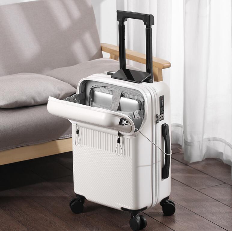 新入荷スーツケースキャリーケースフロントオープン機内持ち込みキャリーバッグ 軽量キャリー拡張40lおしゃれ ハード静音かわいい Sサイズ拍卖
