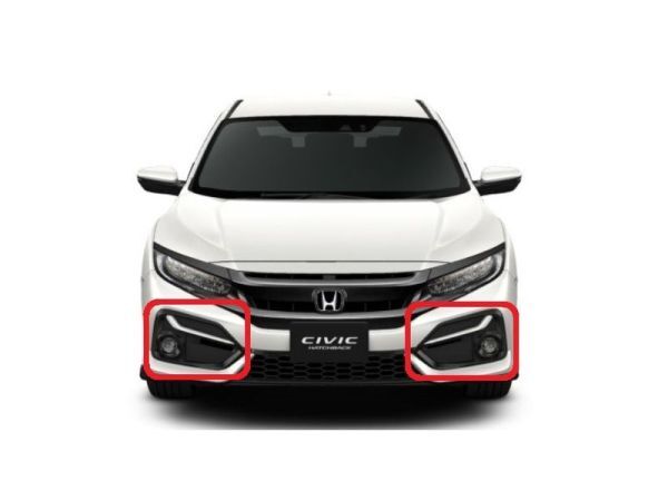 新品 ホンダ シビックハッチバック FK7 純正 フォグライトガーニッシュ プラチナホワイトパール拍卖