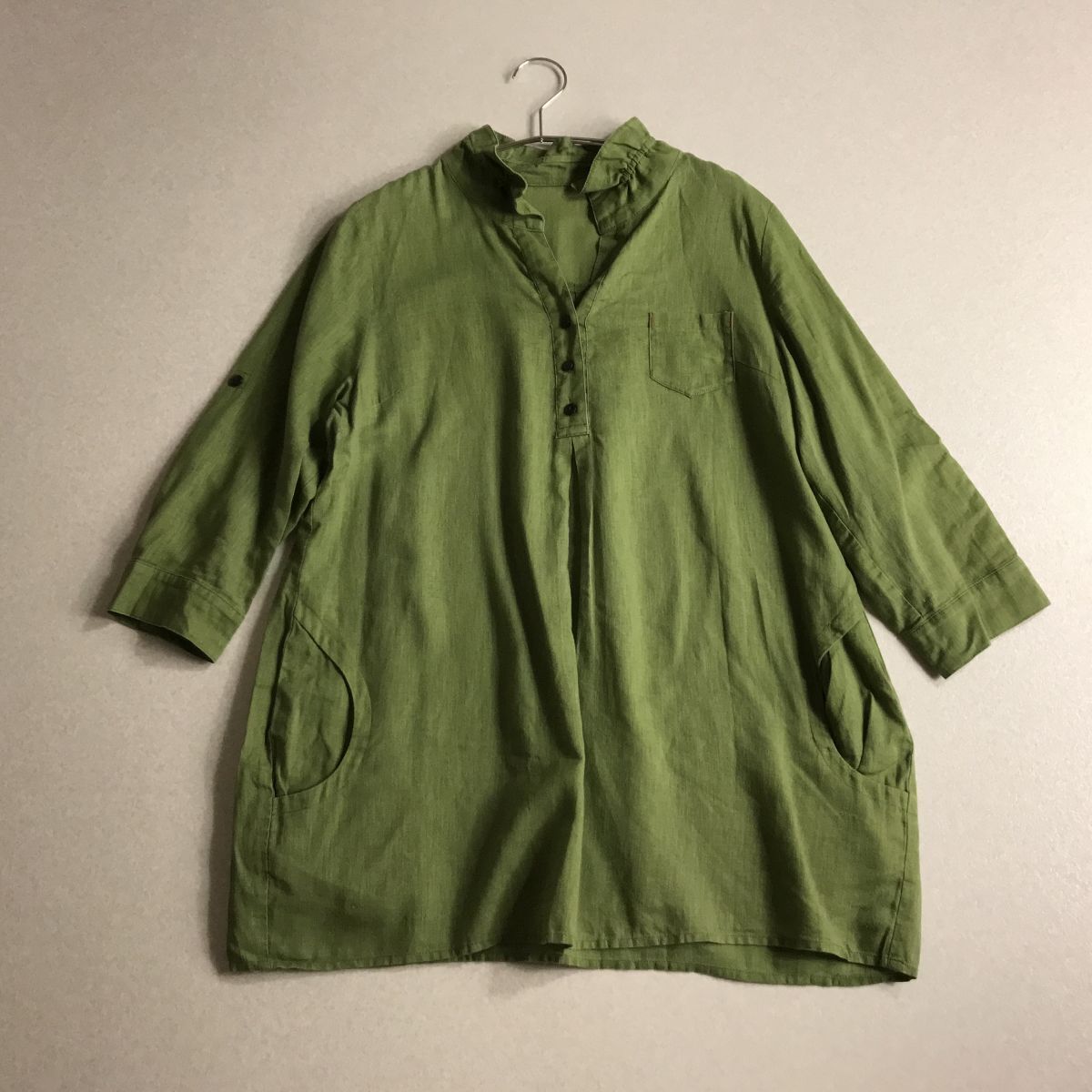 ☆ noa-ge ノアージュ 一宮繊維 グリーン系 チュニック 拍卖