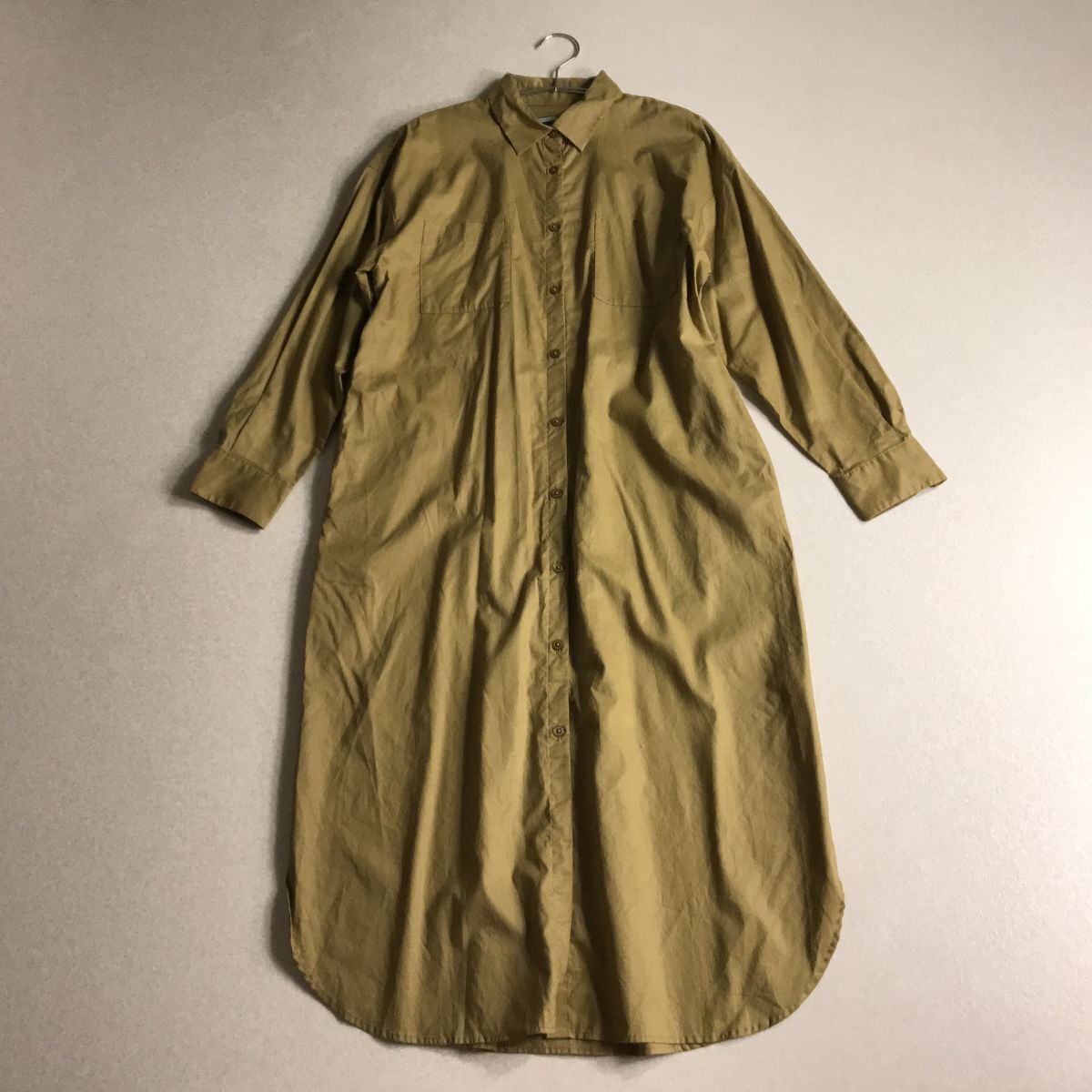 ○ Bayflow ベイフロー シンプル シャツ ワンピース ゆったり拍卖