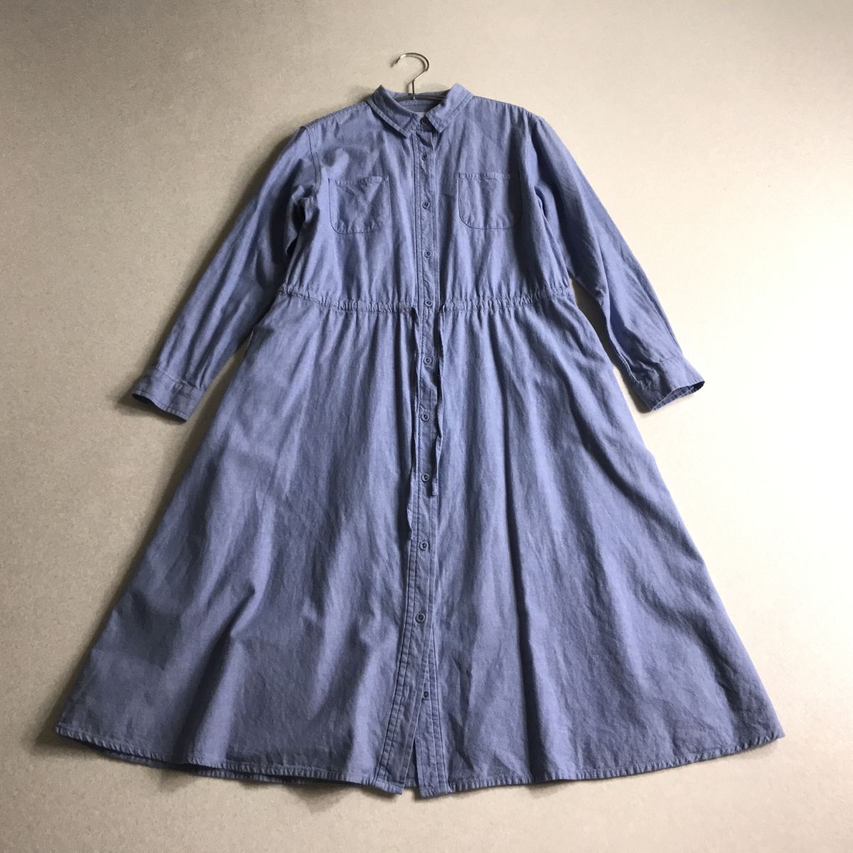 ○ samansa mos2 サマンサモスモス シャンブレー ウエストギャザー ワンピース 拍卖