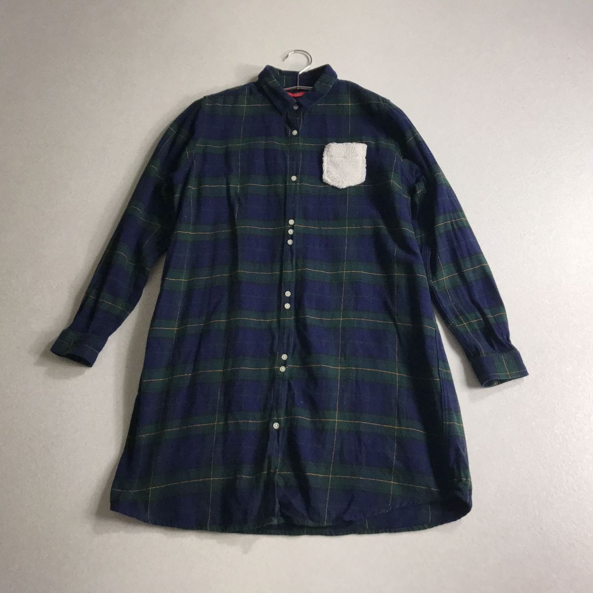 ☆ graniph グラニフ おしゃれデザイン 秋素材 フランネル チェック ワンピース拍卖