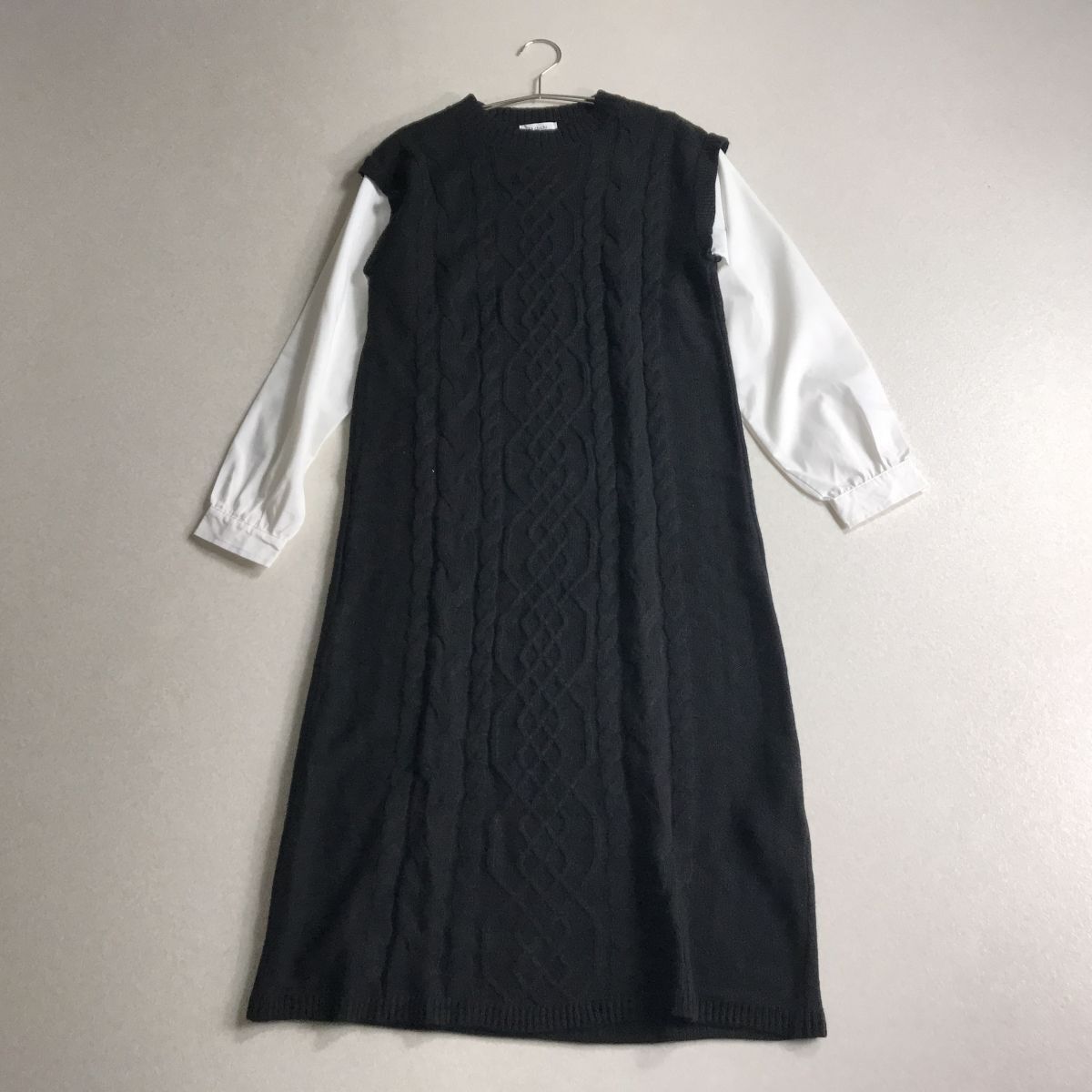 ☆ Te chi chi ニット切り替え 異素材 ワンピース拍卖