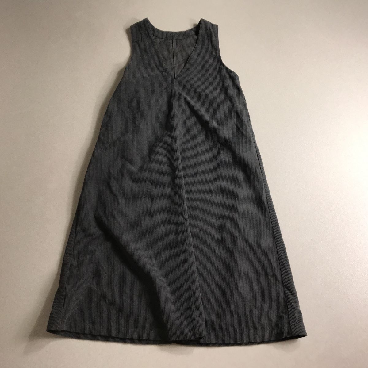 ○ samansa mos2 サマンサモスモス コーデュロイ 秋素材 ジャンパースカート ノースリーブ ワンピース 拍卖