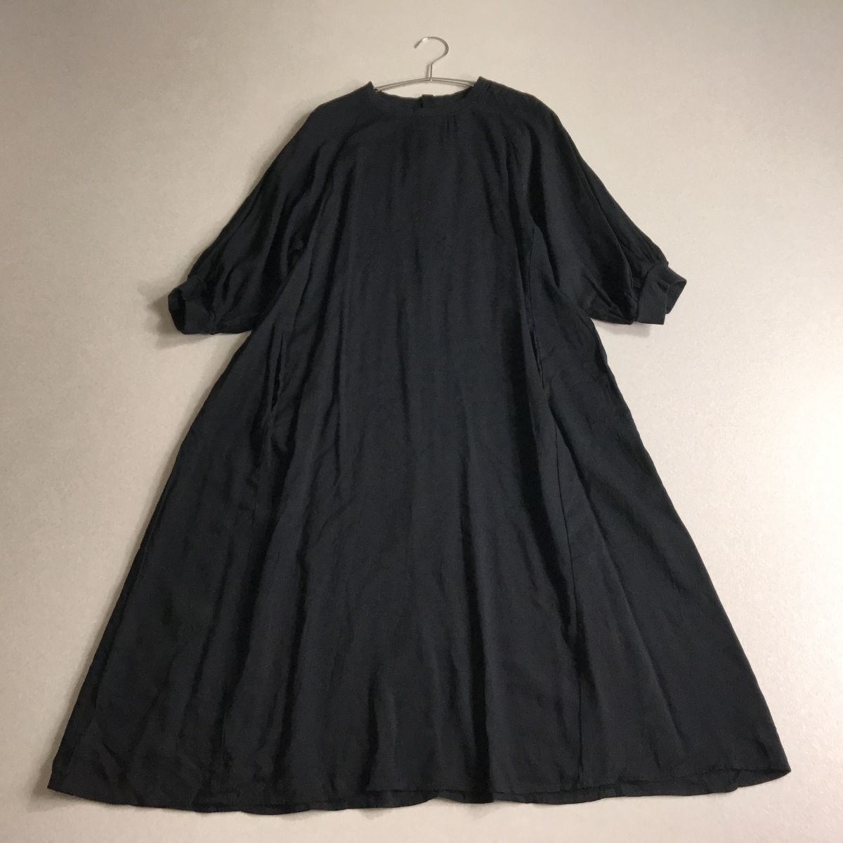 ○ colopuca リブ付き ワンピース 大きいサイズ 3L 横幅ゆったり 体型カバー拍卖