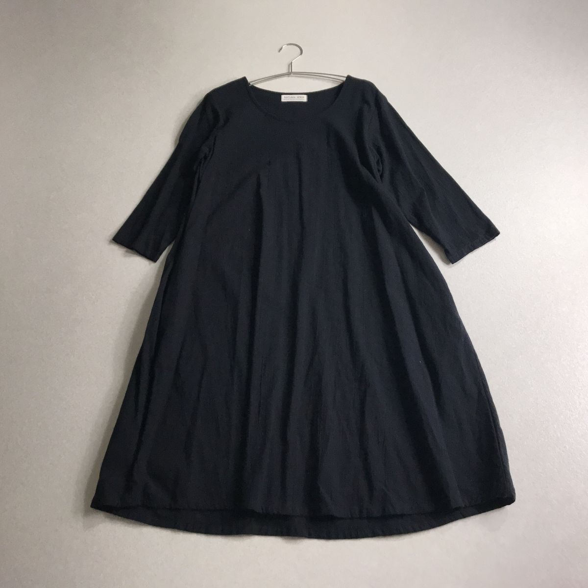 ☆ NATURAL SENSE シンプル コットン ワンピース 拍卖