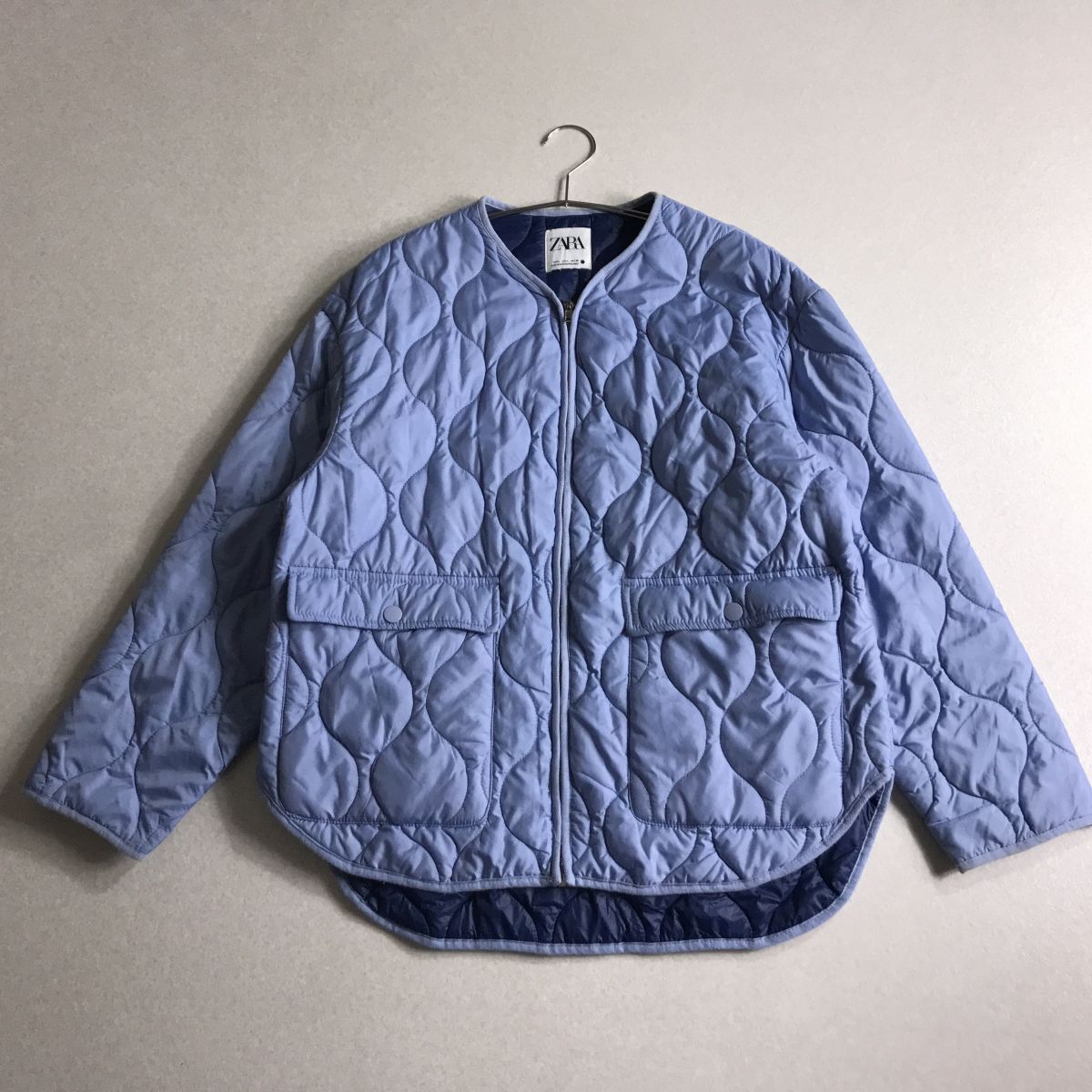 ♪ ZARA ザラ キルティング 中綿 ノーカラー ジャンパー ジャケット拍卖