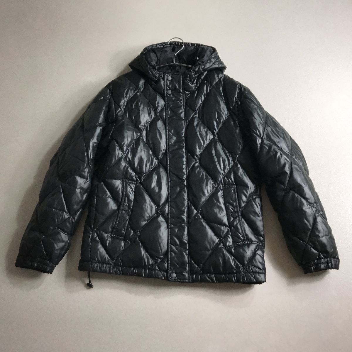 ◎ UNIQLO メンズサイズ プレミアムダウンジャケット キルティング premium down パーカー 黒拍卖