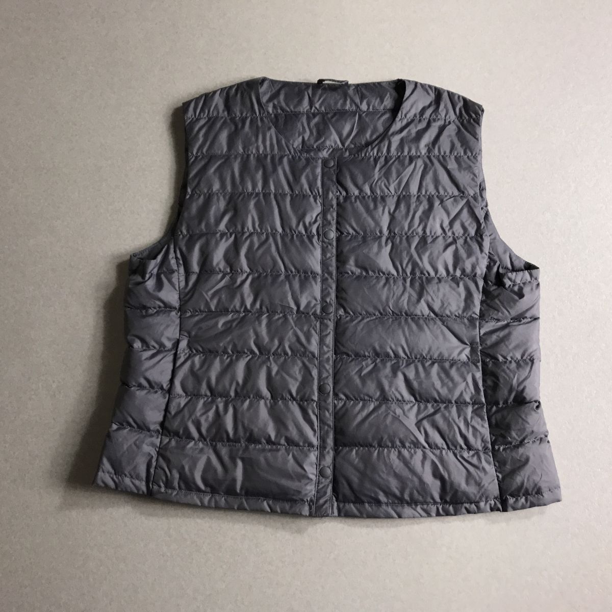 ♪ 軽量 ライトダウン ダウンジャケット ノーカラー ベスト 大きいサイズ 3L拍卖