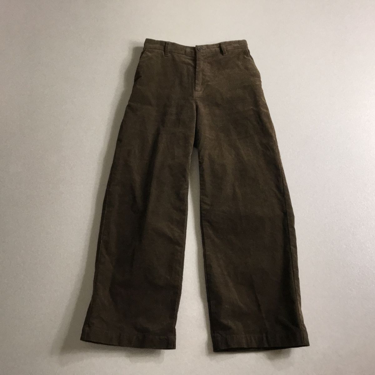 ☆ 無印良品 MUJI コーデュロイ ワイドパンツ ウエストゴム イージーパンツ拍卖