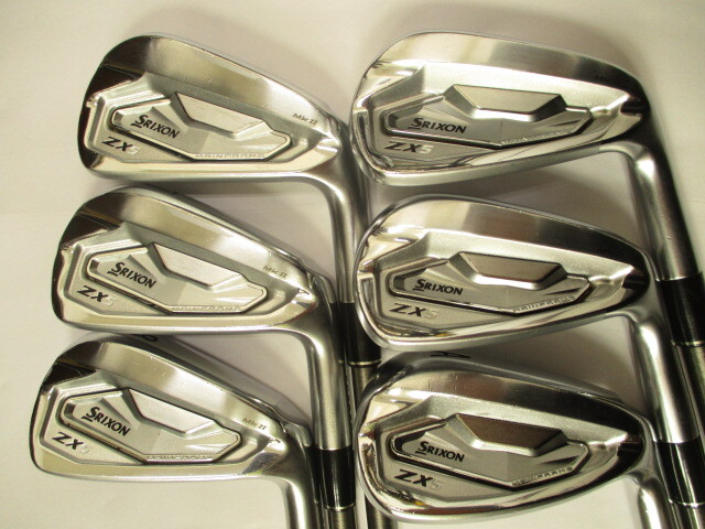 スリクソン ZX5 Mk II アイアン 6番からAW 6本 スチールファイバー70 R拍卖