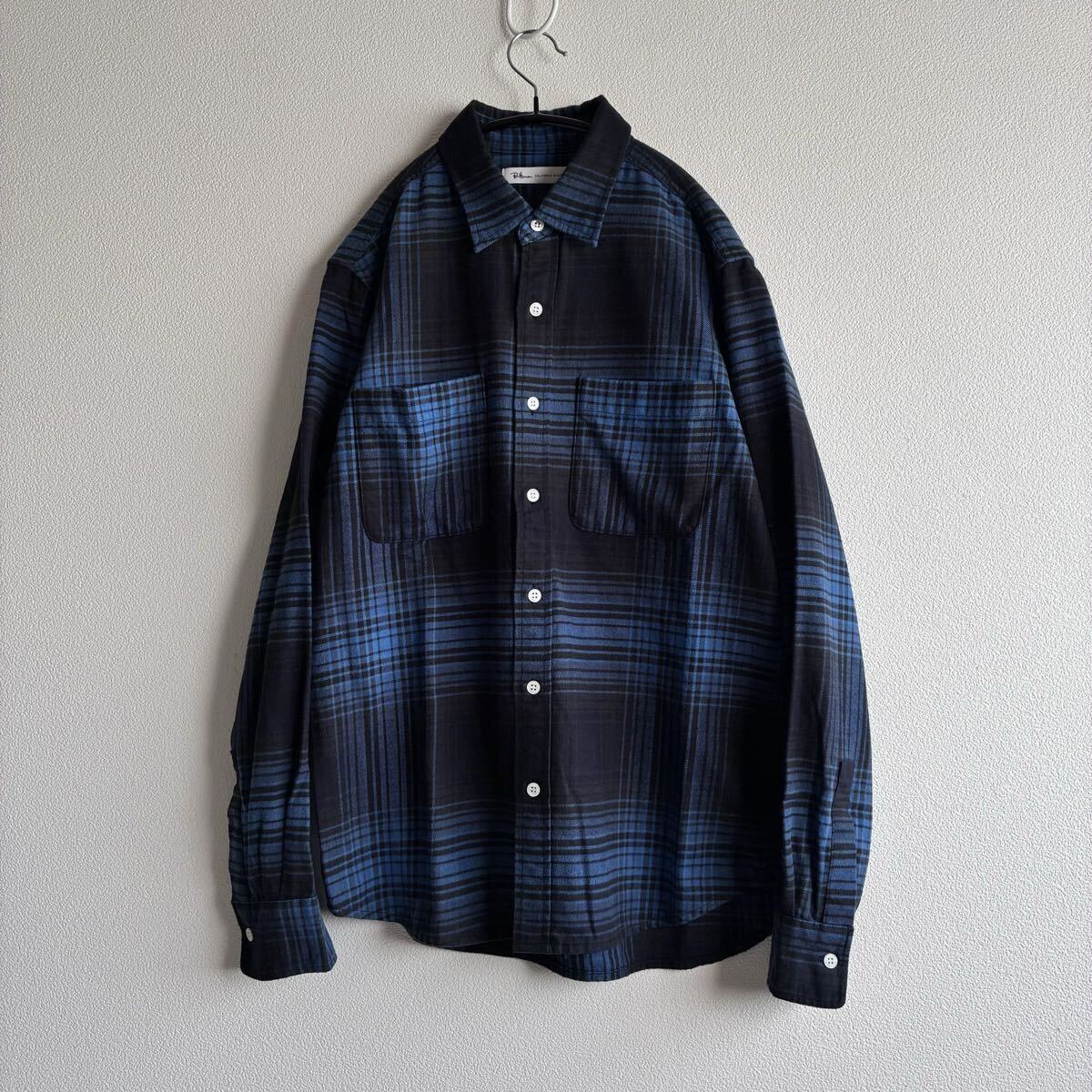 1円スタート! RON HERMAN ロンハーマン RHC Check Shirt チェック シャツ ネルシャツ フランネルシャツ バッファローチェック ワークシャツ拍卖