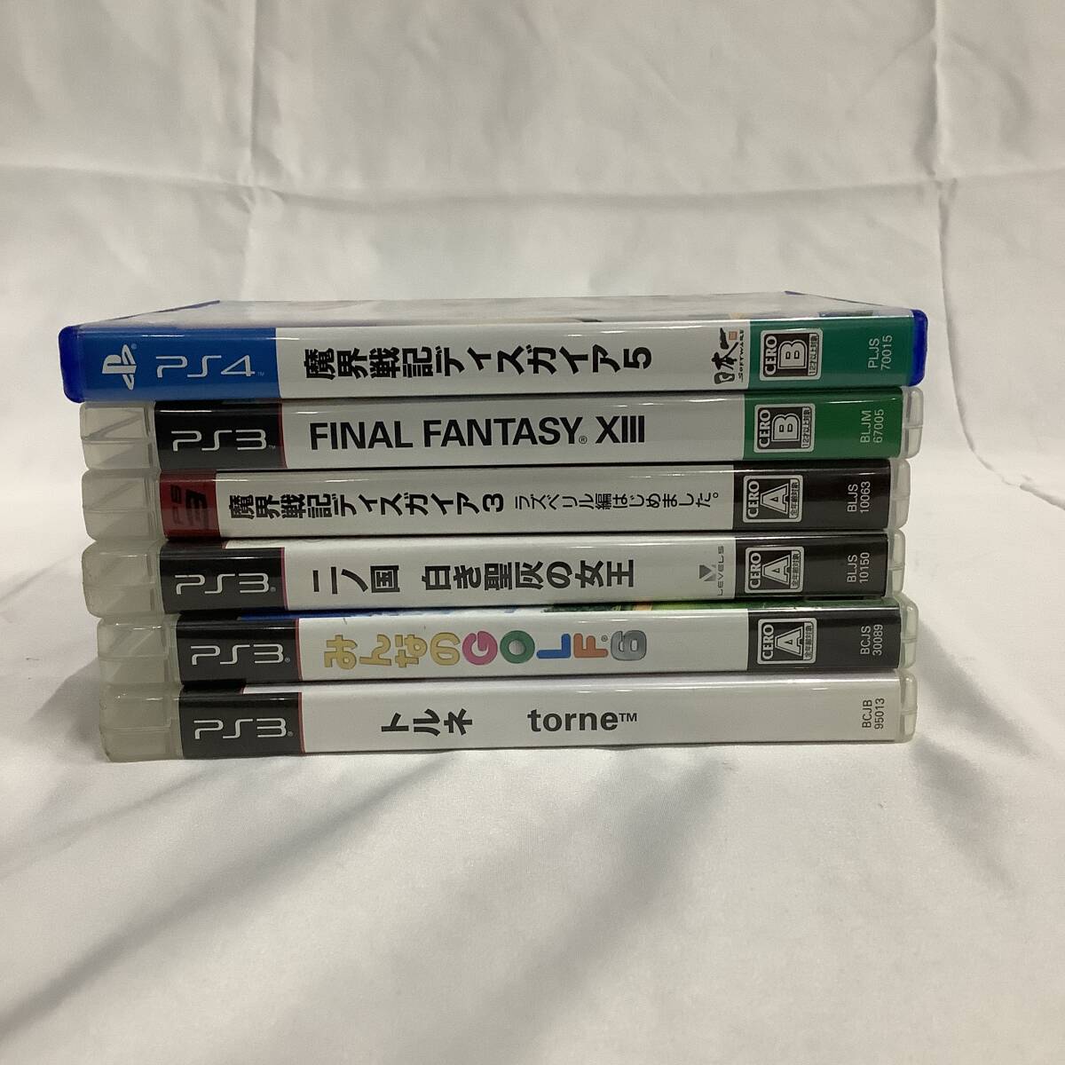 【101-3.NT】1円〜 SONY PS3.4 ソフト6set プレイステーション トルネ みんゴル6 ファイナルファンタジー 中古品拍卖