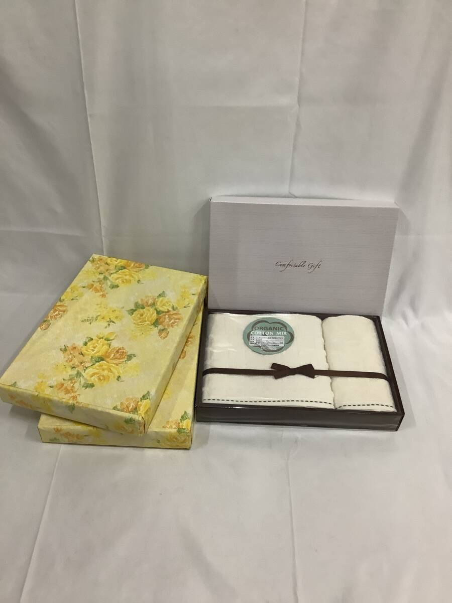 【104-5.NT】1円〜 今治製タオルセット オーガニックコットン使用 3箱セット 東洋紡 未使用品拍卖