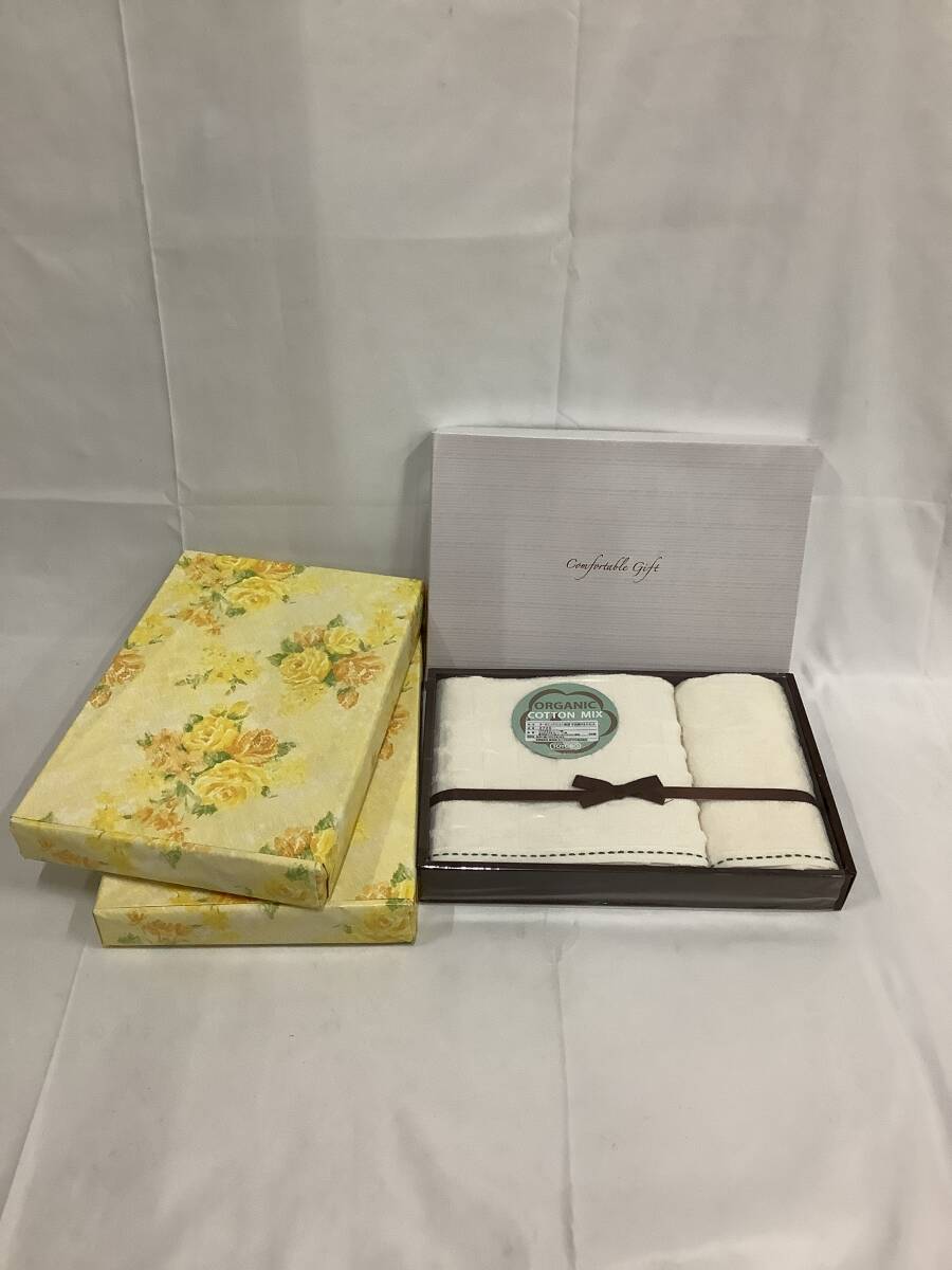 【111-5.NT】1円〜 オーガニックコットンミックス 今治タオル3箱セット 東洋紡 新品 未使用品拍卖