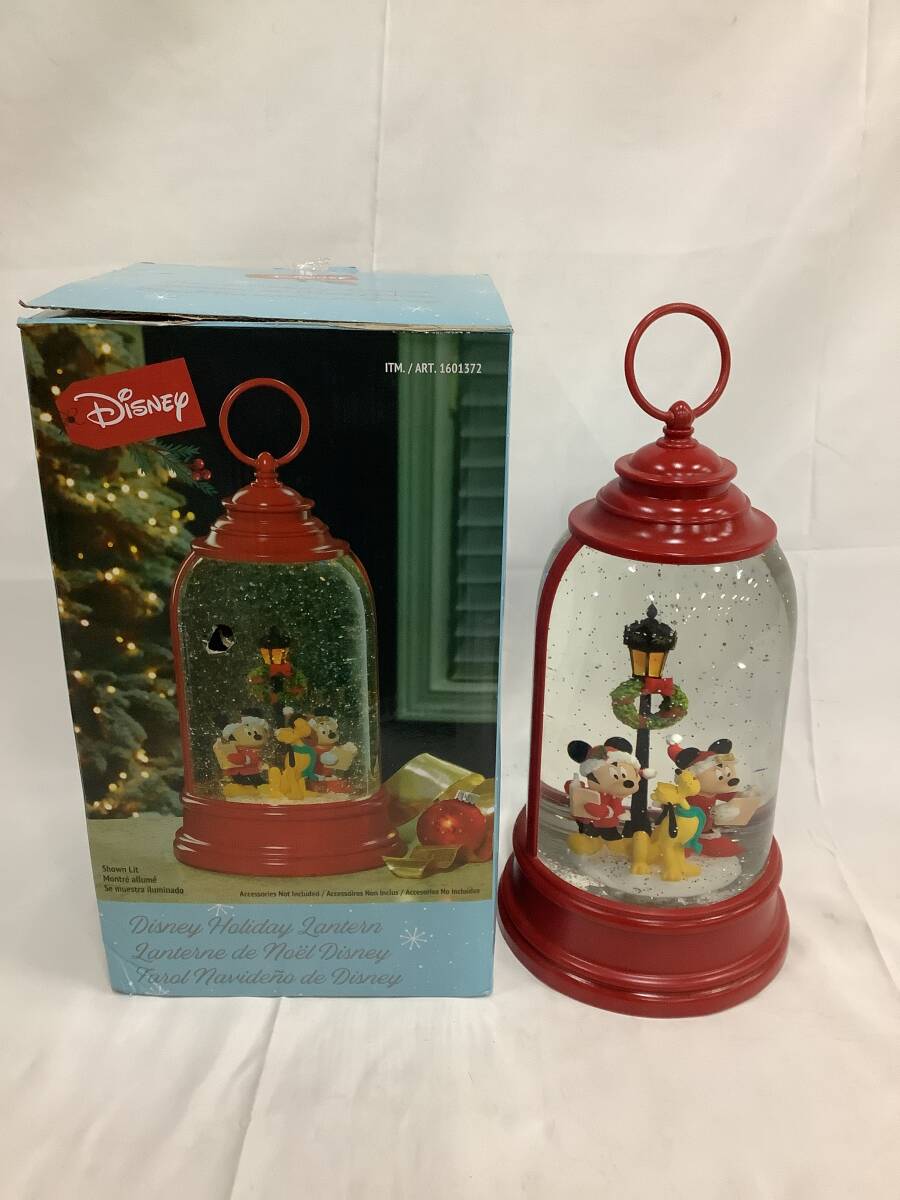 【25-6.NT】1円〜 Disney Holiday Lantern Mickey&Minnie ディズニー クリスマス ランタン 中古品拍卖