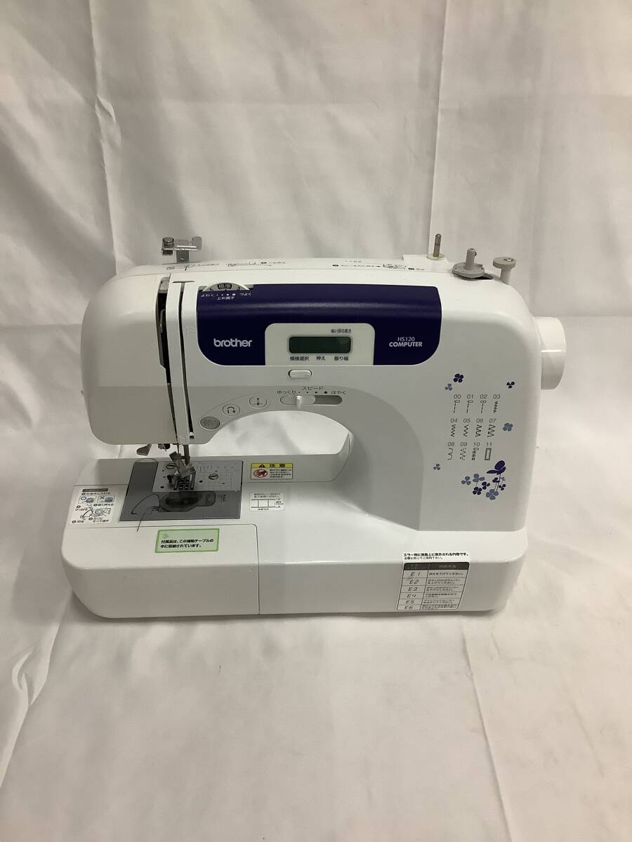 【77-6.NT】1円〜 brother ブラザー コンピューターミシン HS120 付属部品付 中古品拍卖