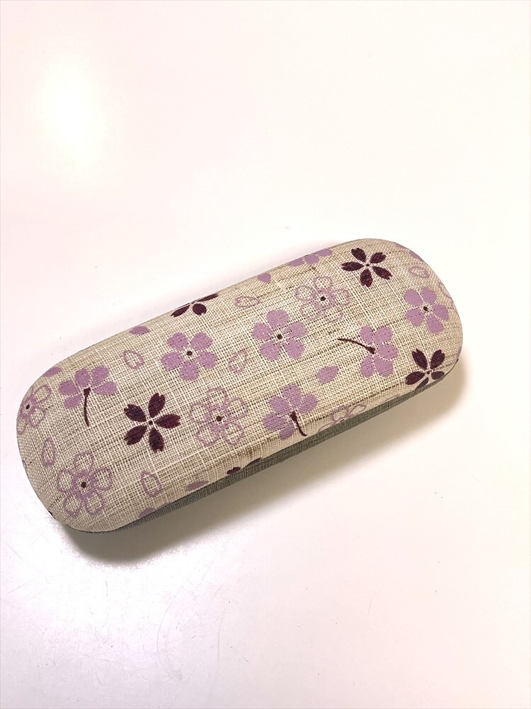 花とら●リサイクル小物 メガネケース 眼鏡入れ 未使用品 超美品 幡 麻 桜 251013ー2拍卖