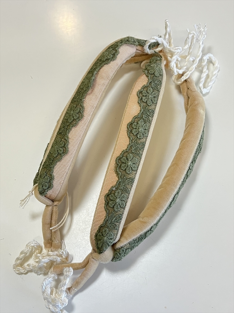 花とら●リサイクル和装小物 鼻緒 花緒 未使用品 超美品 フランス製リボン 可愛い ビロード 251013-02拍卖