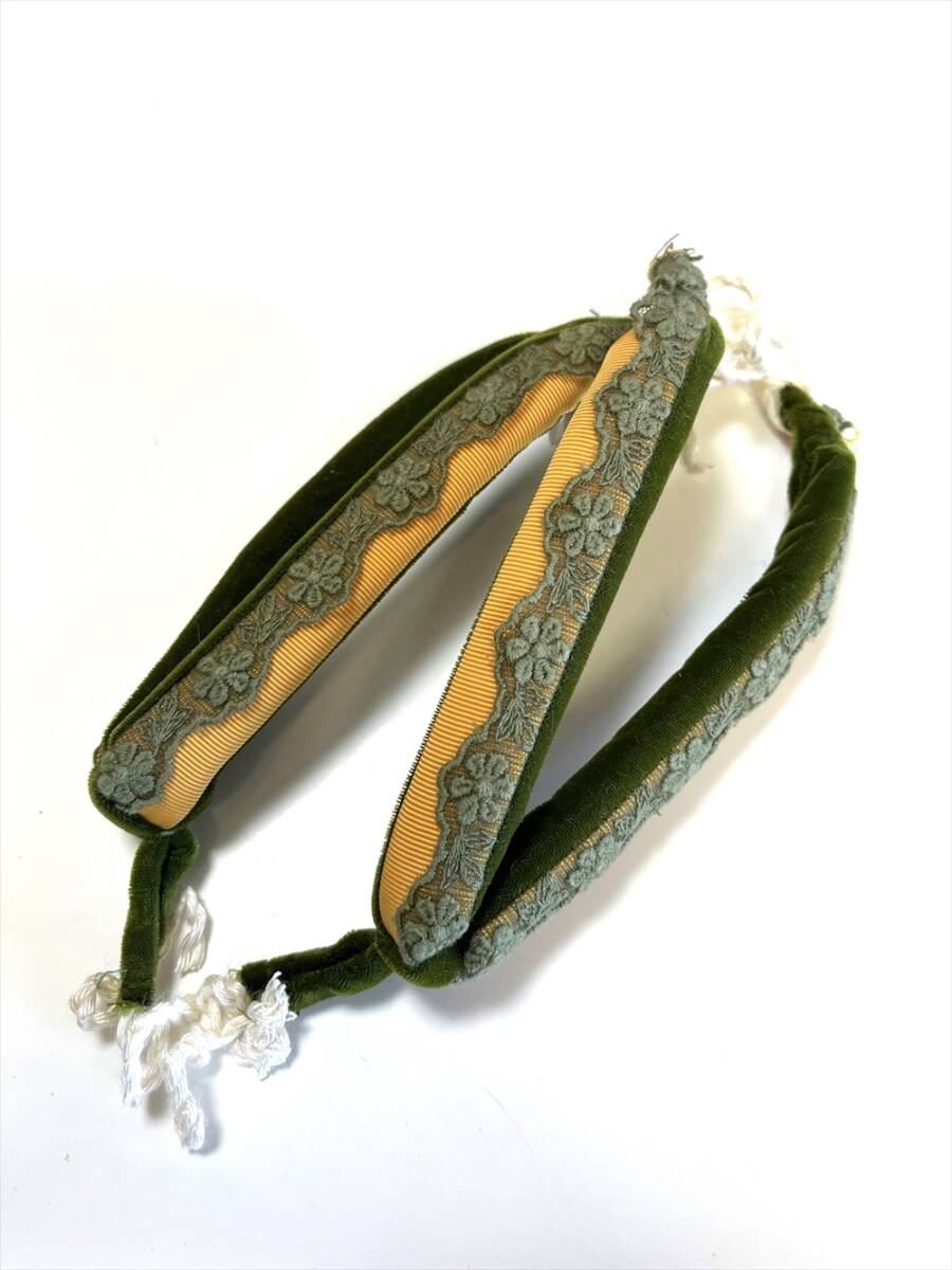 花とら●リサイクル和装小物 鼻緒 花緒 未使用品 超美品 フランス製リボン 可愛い ビロード 251013ー1拍卖