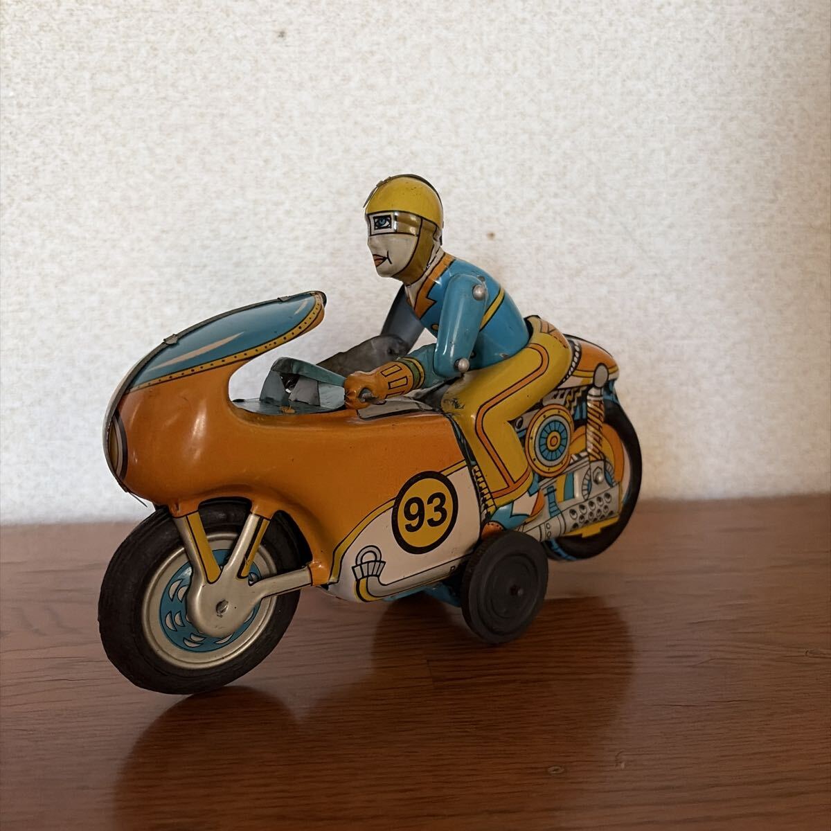 バイク ブリキ 昭和レトロ 当時物 オートバイ ビンテージ レトロ オリエンタル メタル インダストリー インディア製拍卖