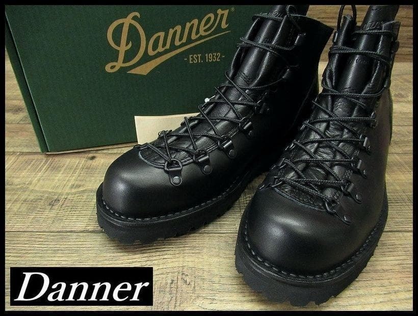 送無 新品 日本製 Danner ダナー D217610 VERTIGO LIGHT バーティゴライト サイドゴア レザー トレッキング ブーツ シューズ 黒 25.5 ①拍卖