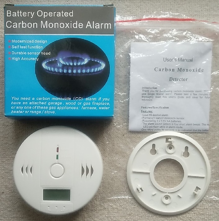 電池式 Coアラーム 一酸化炭素警報器 簡易動作確認済み拍卖