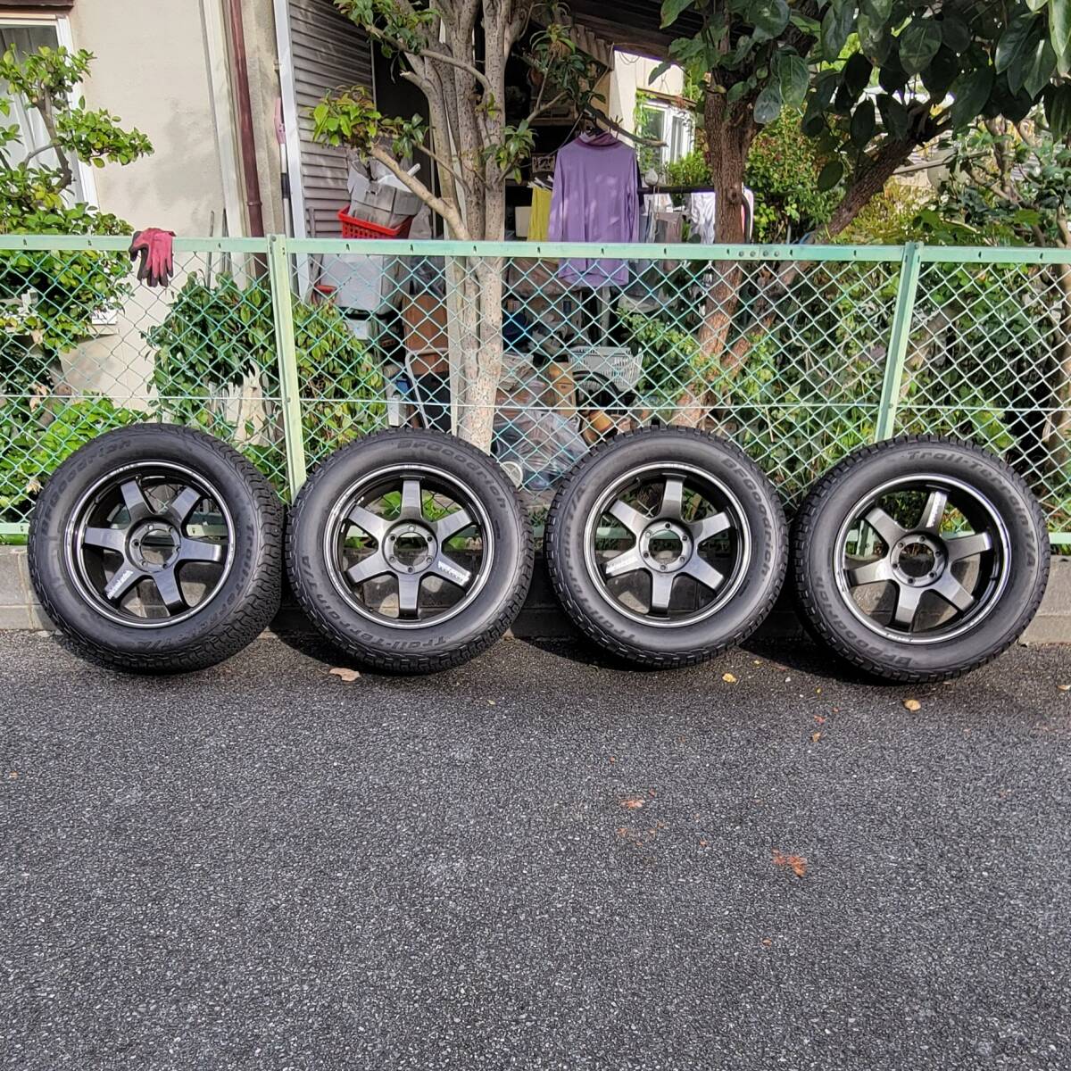 極上美品 RAYS VOLK TE37 ULTRA LARGE PCD 20 6H139.7 8.5J+45 + BF-Goodrich Trail T/A 285/55R20 ランクル 300 用拍卖