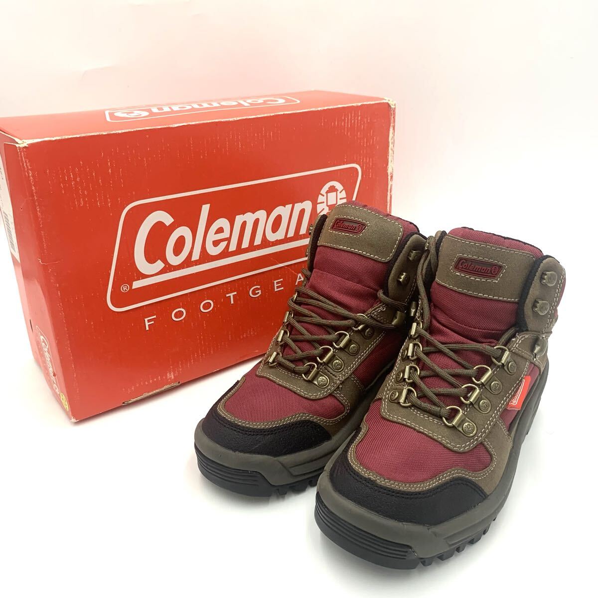 ▼ 箱付き / 洗練されたデザイン 'アウトドア' Coleman コールマン 登山靴 トレッキングシューズ トレッキングブーツ 23.5 ハイキング 拍卖
